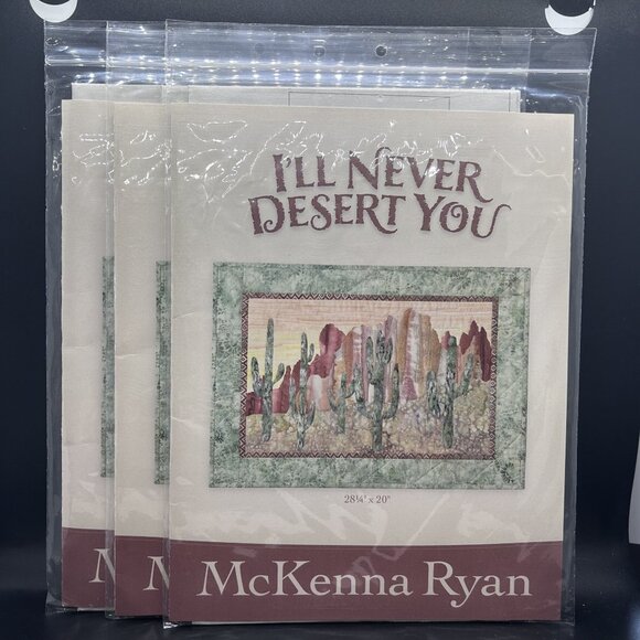 McKenna Ryan “I'll Never Desert You” Applique Quilt Sewing Pattern Uncut FF - Picture 1 of 5